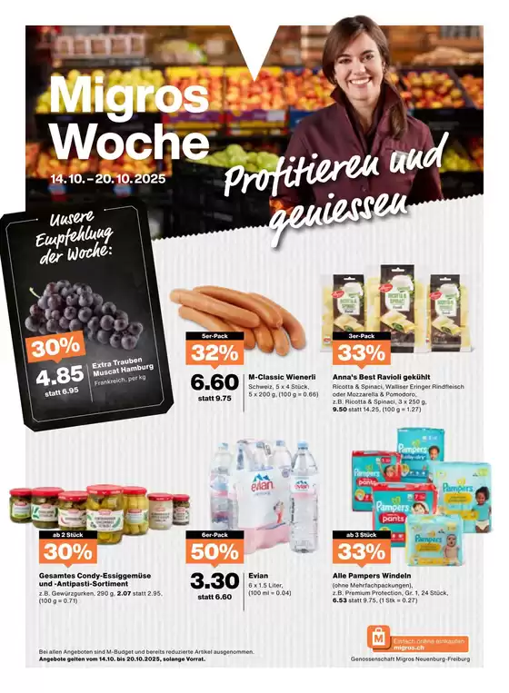 Migros Katalog in Köniz | Aktuälli Schnäppchen und Ängbot | 2025-10-14T00:00:00.000Z - 2025-10-28T00:00:00.000Z