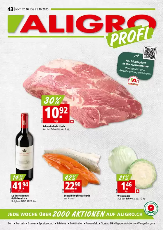 Aligro Katalog | Aktuälli Sonderaktione | 2025-10-15T00:00:00.000Z - 2025-10-29T00:00:00.000Z