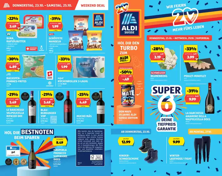Aldi Katalog in Adliswil | Üsi beste Deals für Sie | 2025-10-23T00:00:00.000Z - 2025-10-29T00:00:00.000Z
