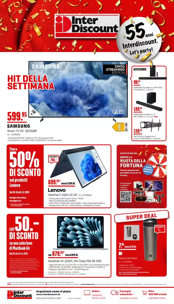 Interdiscount Katalog in Zürich | Exklusivi Deals und Schnäppchen | 2025-10-20T00:00:00.000Z - 2025-11-09T00:00:00.000Z