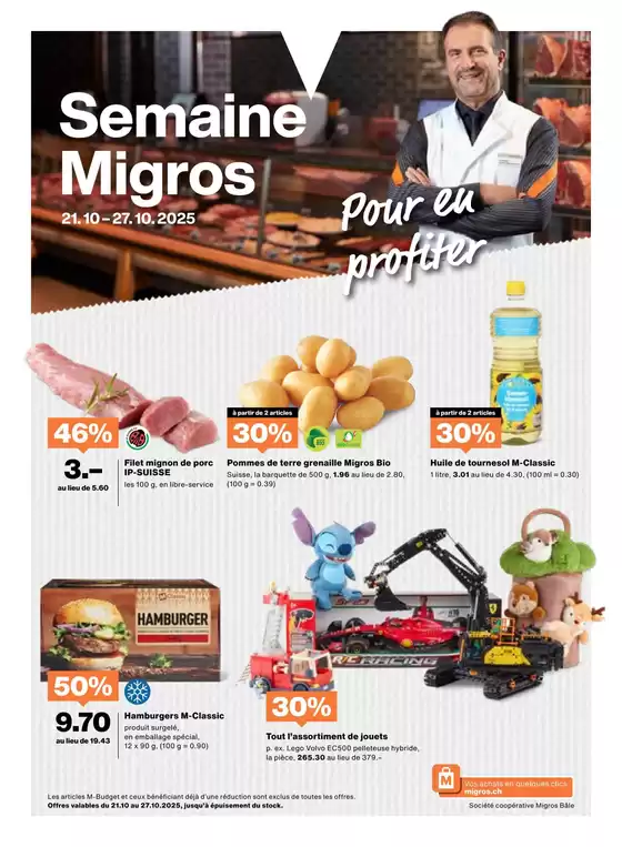 Migros Katalog in Therwil | Migros magazin - FR | 2025-10-20T00:00:00.000Z - 2025-11-03T00:00:00.000Z