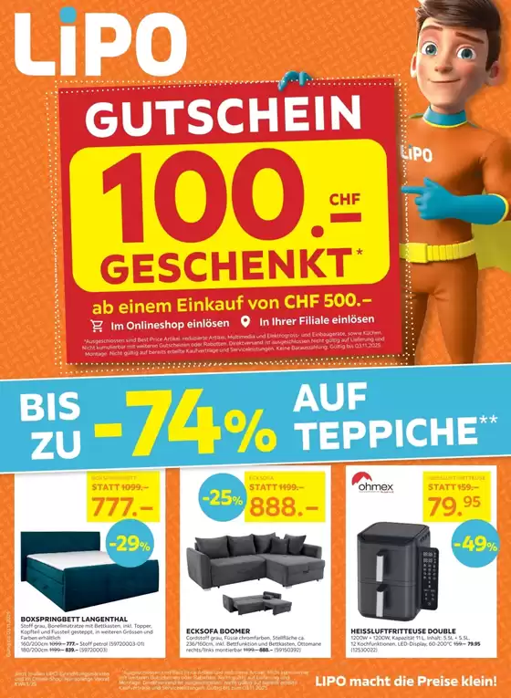 Lipo Katalog in Lugano | Lipo Prospekt - DE | 2025-10-22T00:00:00.000Z - 2025-11-05T00:00:00.000Z
