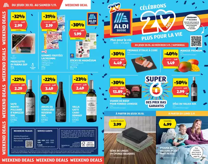 Aldi Katalog in Basel | Sonderängbot für Sie | 2025-10-30T00:00:00.000Z - 2025-11-05T00:00:00.000Z