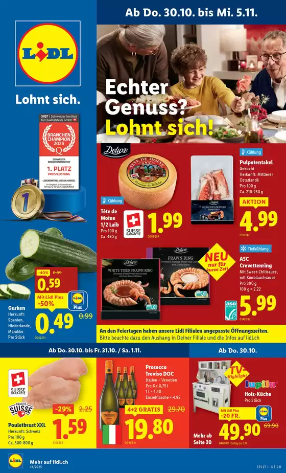 Lidl Katalog in Burgdorf | Üsi beste Schnäppchen | 2025-10-30T00:00:00.000Z - 2025-11-05T00:00:00.000Z