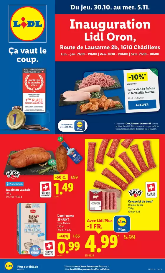 Lidl Katalog in Burgdorf | Top-Deals für alli Chunde | 2025-10-30T00:00:00.000Z - 2025-11-05T00:00:00.000Z