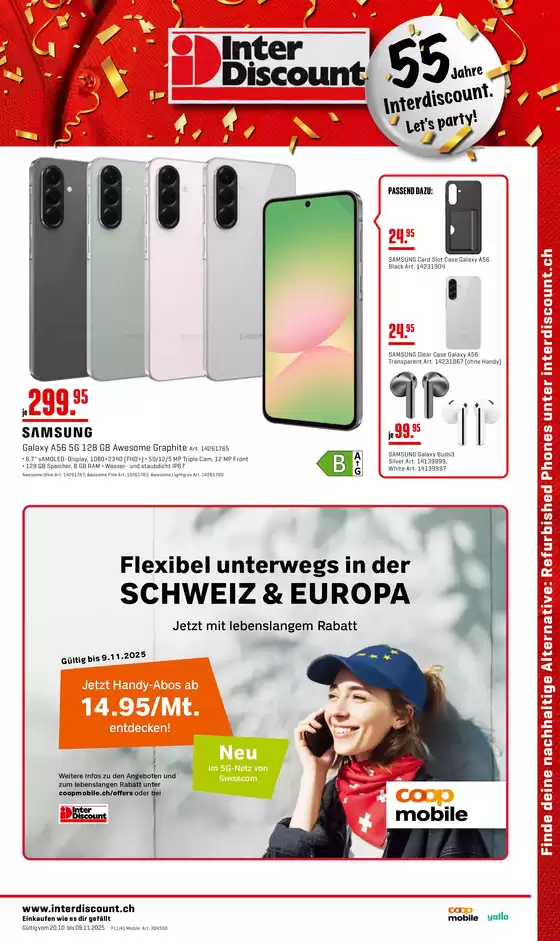 Interdiscount Katalog in Lugano | Interdiscount reklamblad IT | 2025-10-20T00:00:00.000Z - 2025-11-09T00:00:00.000Z
