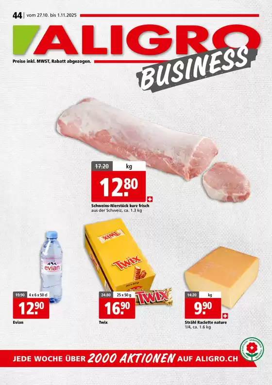 Aligro Katalog in Montreux | Neui Ängbot zum Entdecke | 2025-10-27T00:00:00.000Z - 2025-11-10T00:00:00.000Z