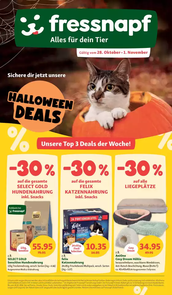 Fressnapf Katalog in Aigle | Angebote aus unserer Werbung für dich - DE | 2025-10-27T00:00:00.000Z - 2025-11-10T00:00:00.000Z