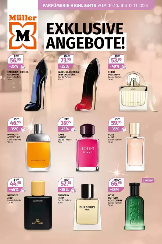 Müller Katalog in Bellinzona | Ängbot für Schnäppchenjäger | 2025-10-30T00:00:00.000Z - 2025-11-12T00:00:00.000Z