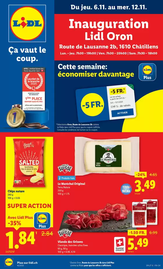 Lidl Katalog in Savigny | Top-Ängbot für alli Schnäppchenjäger | 2025-11-06T00:00:00.000Z - 2025-11-12T00:00:00.000Z