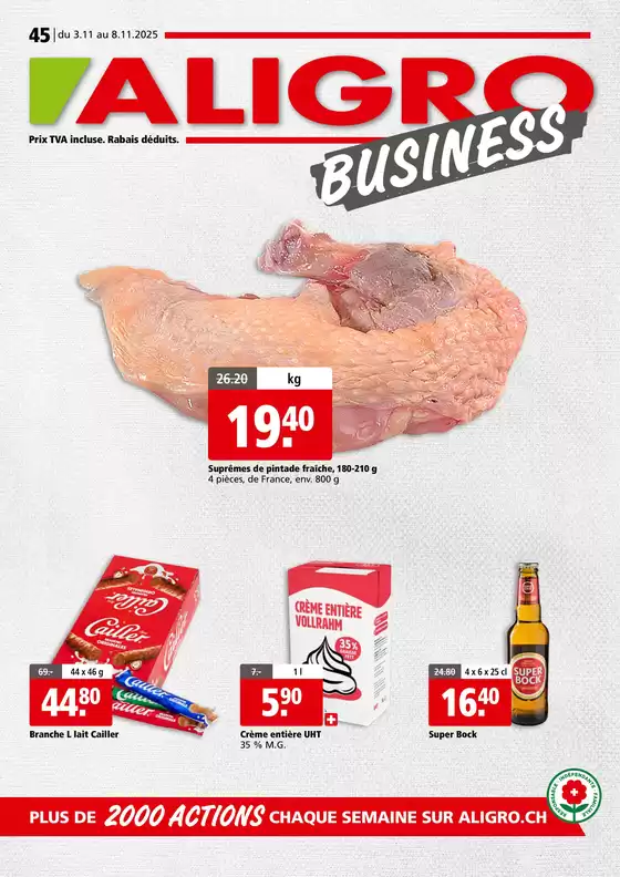 Aligro Katalog in Rapperswil | Actions BUSINESS #45 | 2025-11-03T00:00:00.000Z - 2025-11-08T00:00:00.000Z
