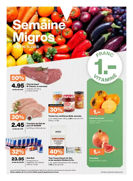 Migros Katalog in Baden | Ängbot für Schnäppchenjäger | 2025-11-04T00:00:00.000Z - 2025-11-10T00:00:00.000Z