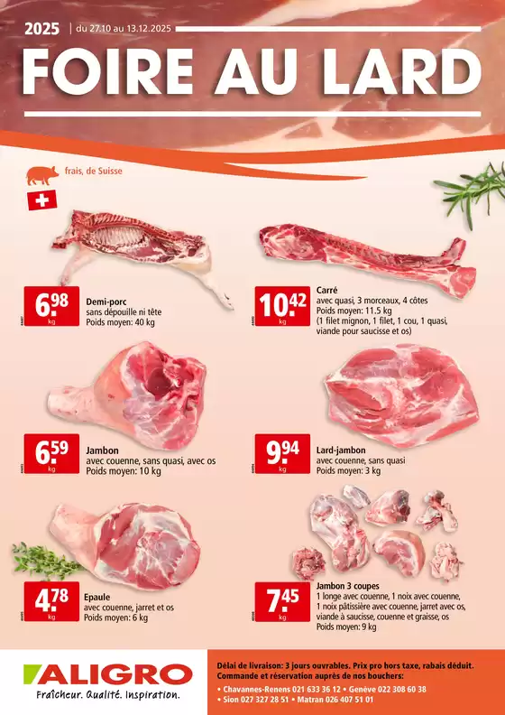 Aligro Katalog in Hinwil | Tolles Ängbot für alli Chunde | 2025-10-27T00:00:00.000Z - 2025-12-13T00:00:00.000Z