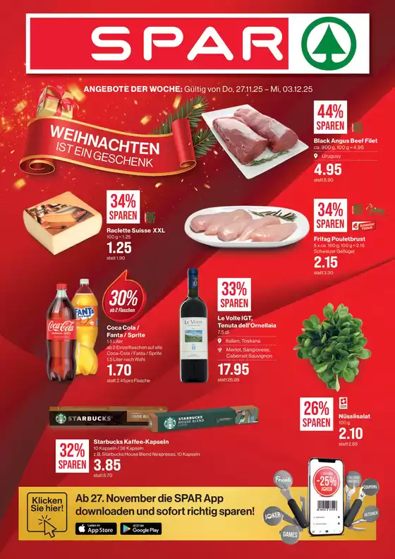 SPAR Katalog | Tolles Ängbot für alli Chunde | 2025-11-24T00:00:00.000Z - 2025-11-30T00:00:00.000Z