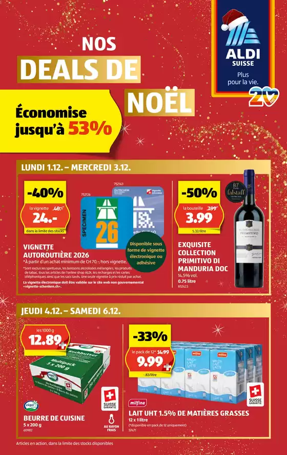 Aldi Katalog in Muri bei Bern | Découvrir maintenant | 2025-12-01T00:00:00.000Z - 2025-12-06T00:00:00.000Z