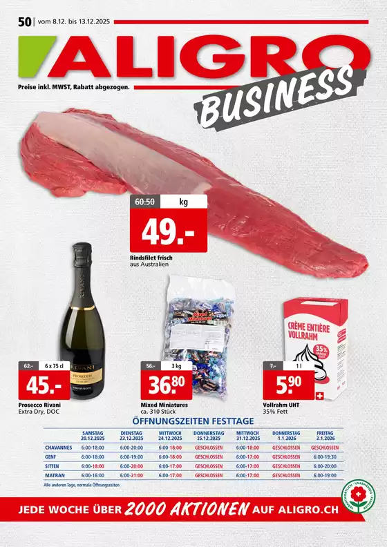 Aligro Katalog in Bern | Ängbot für Schnäppchenjäger | 2025-12-08T00:00:00.000Z - 2025-12-13T00:00:00.000Z