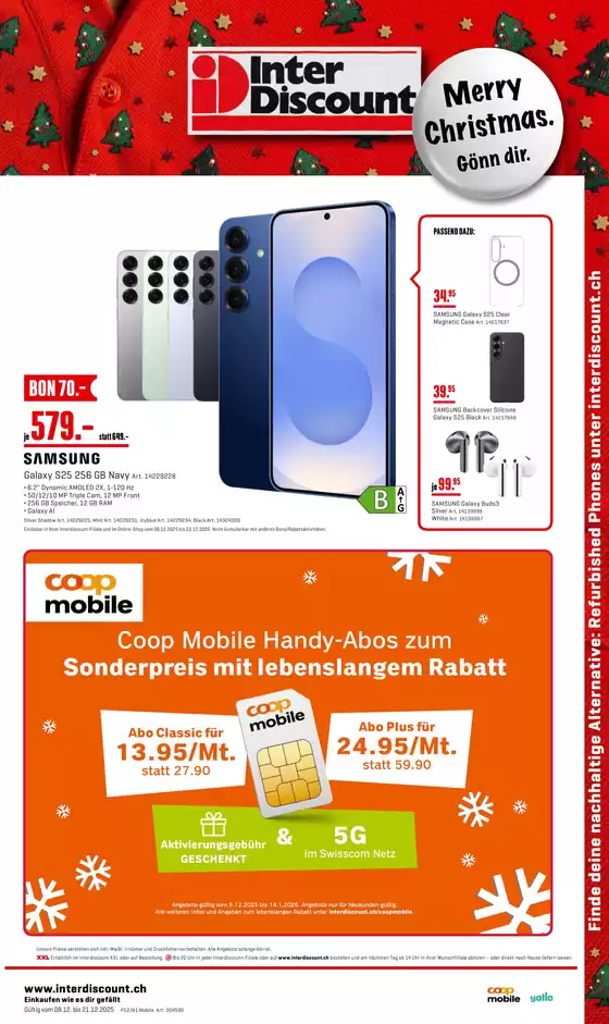 Interdiscount Katalog in Winterthur | Mobile Prospekt - DE | 2025-12-08T00:00:00.000Z - 2025-12-21T00:00:00.000Z