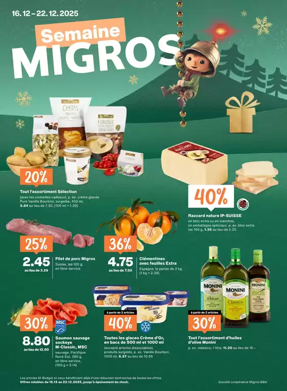 Migros Katalog in Neuchâtel | Üsi beste Deals für Sie | 2025-12-16T00:00:00.000Z - 2025-12-22T00:00:00.000Z