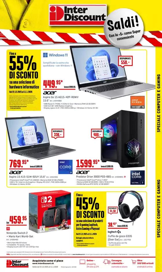 Interdiscount Katalog in Brig-Glis | Gaming Special - IT | 2025-12-22T00:00:00.000Z - 2026-01-11T00:00:00.000Z