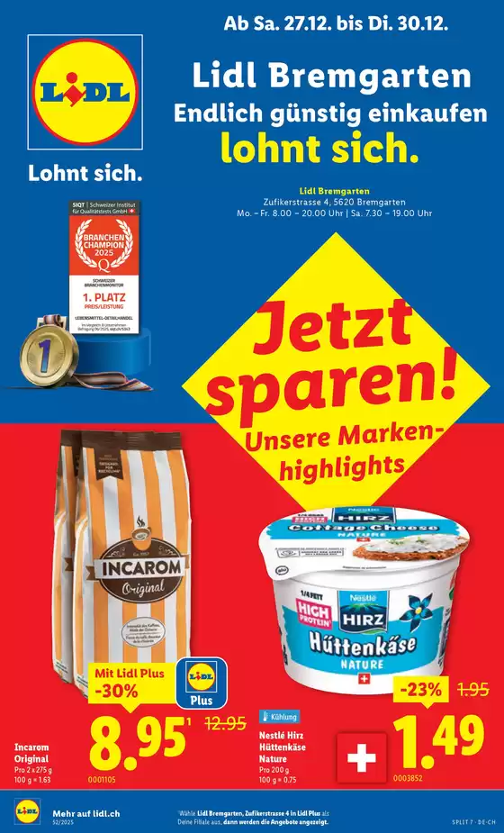 Lidl Katalog in Aarau | 27.12. - 30.12. | 2025-12-27T00:00:00.000Z - 2025-12-30T00:00:00.000Z