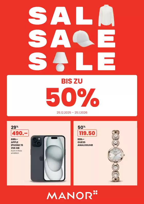 Manor Katalog in Glarus Nord | Katalog «Winter Sale» - DE | 2025-12-25T00:00:00.000Z - 2026-01-25T00:00:00.000Z