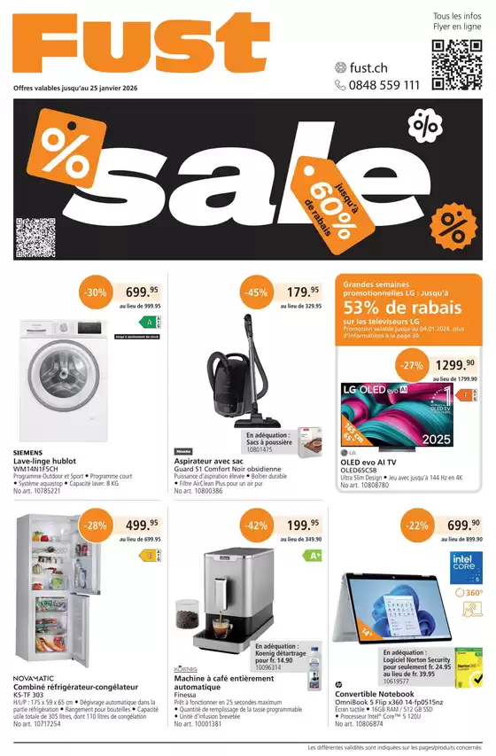 Fust Katalog in Genève | Ängbot für Schnäppchenjäger | 2025-12-26T00:00:00.000Z - 2026-01-25T00:00:00.000Z