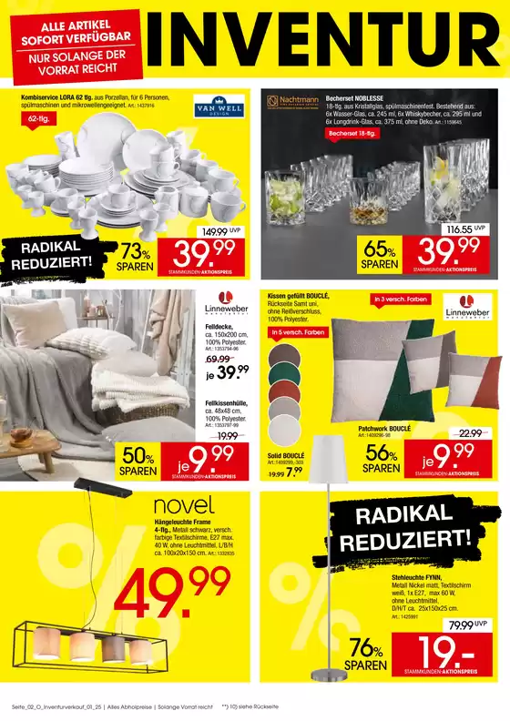 RADIKAL REDUZIERT!