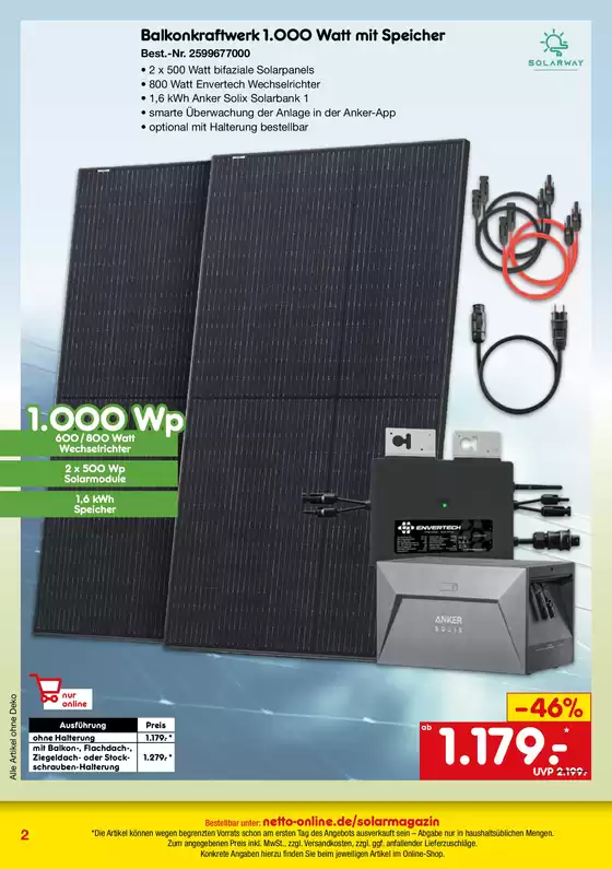 Online-Sonderangebote Solar
