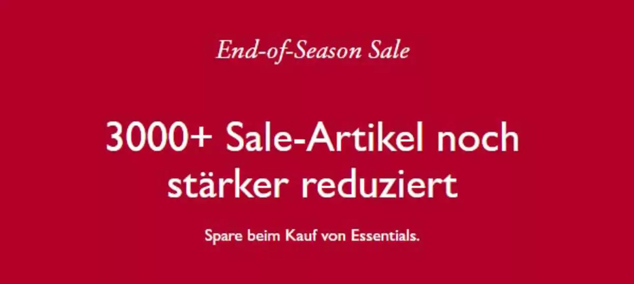 End Of Season Sale