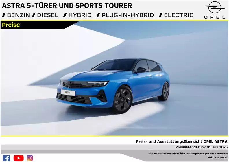 Opel Prospekt in | Opel Astra 5-Türer | 2025-07-03T00:00:00.000Z - 2026-07-03T00:00:00.000Z