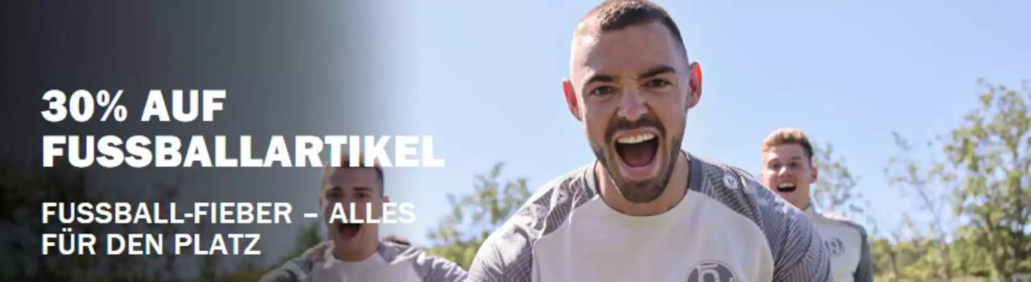 30% Auf Fussballartikel