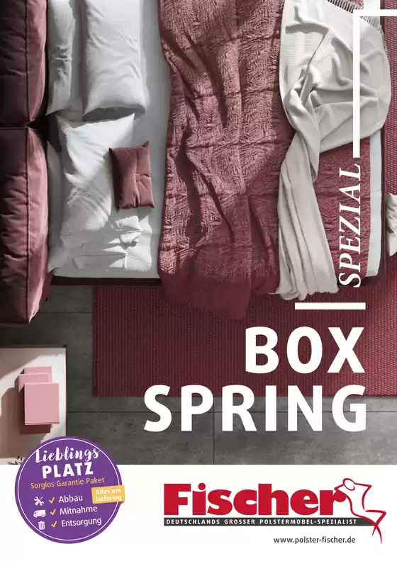 Polstermöbel Fischer Katalog in München | Box Spring | 2025-07-09T00:00:00.000Z - 2025-07-31T00:00:00.000Z