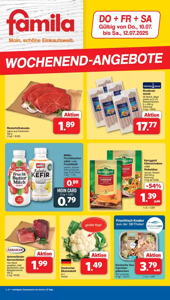 famila Nordwest Katalog | WOCHENENDANGEBOTE | 2025-07-09T00:00:00.000Z - 2025-07-12T00:00:00.000Z