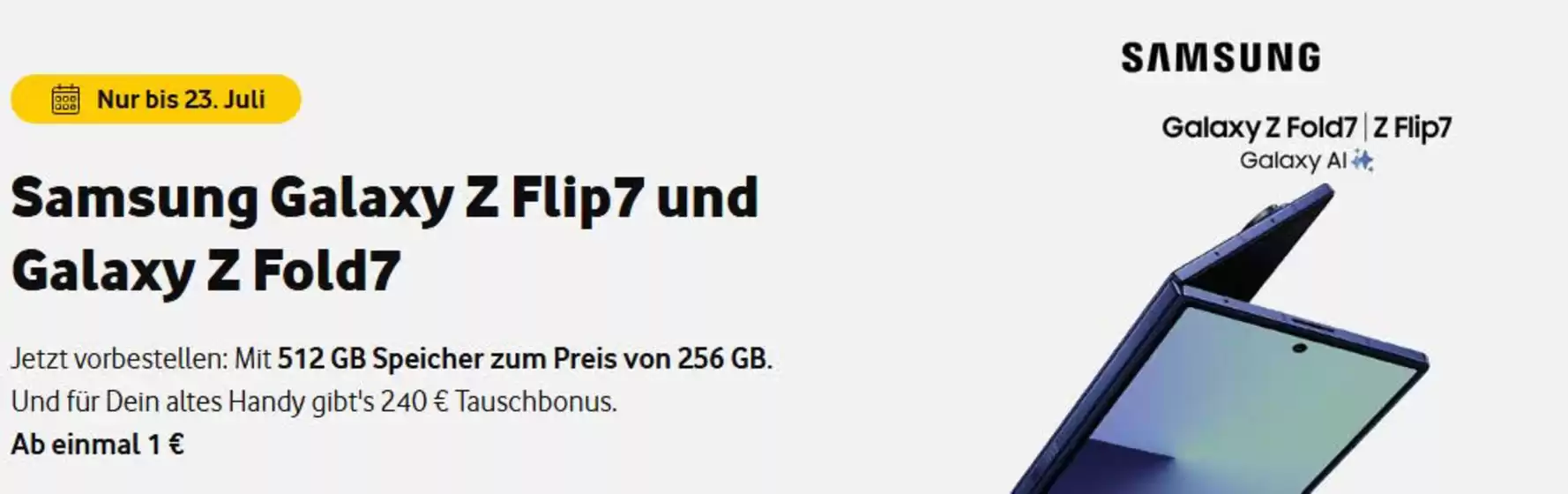 amaung Glaaxy Z Flip 7 Und Galaxy Z Fold7