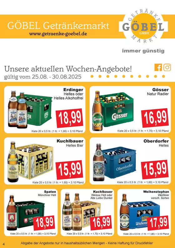 Getränke Göbel flugblatt