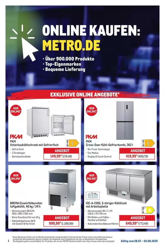 Metro Katalog in Koblenz | Online: Wochen-Angebote | 2025-07-28T00:00:00.000Z - 2025-08-03T00:00:00.000Z
