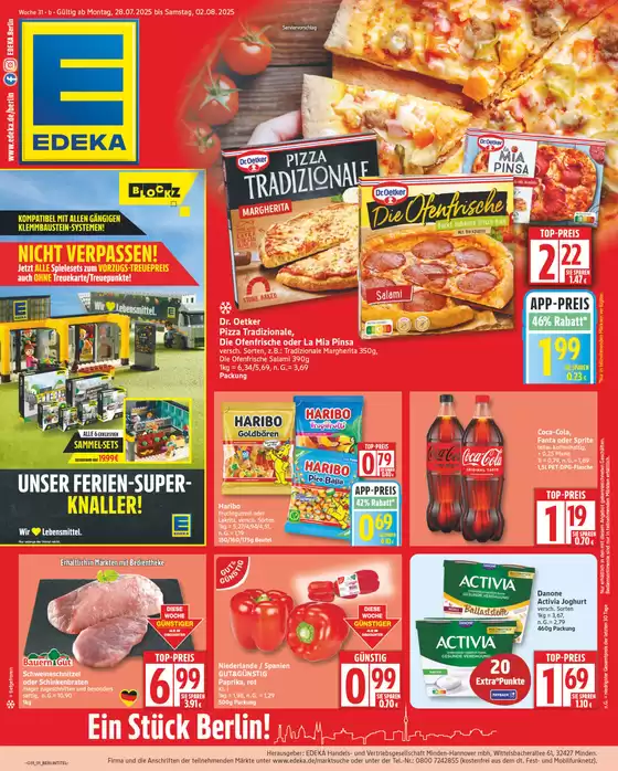 EDEKA Katalog in Berlin | Edeka flugblatt | 2025-07-27T00:00:00.000Z - 2025-08-02T00:00:00.000Z