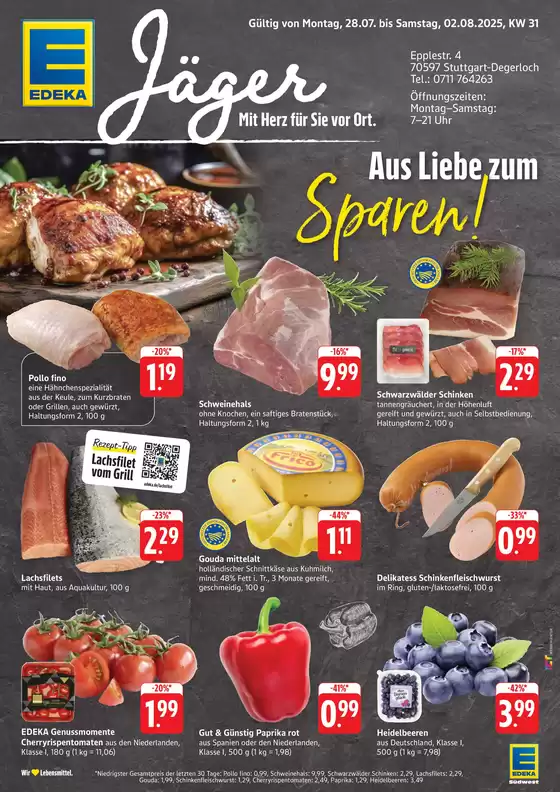 EDEKA Katalog in Stuttgart | Sonderangebote für Sie | 2025-07-27T00:00:00.000Z - 2025-08-02T00:00:00.000Z