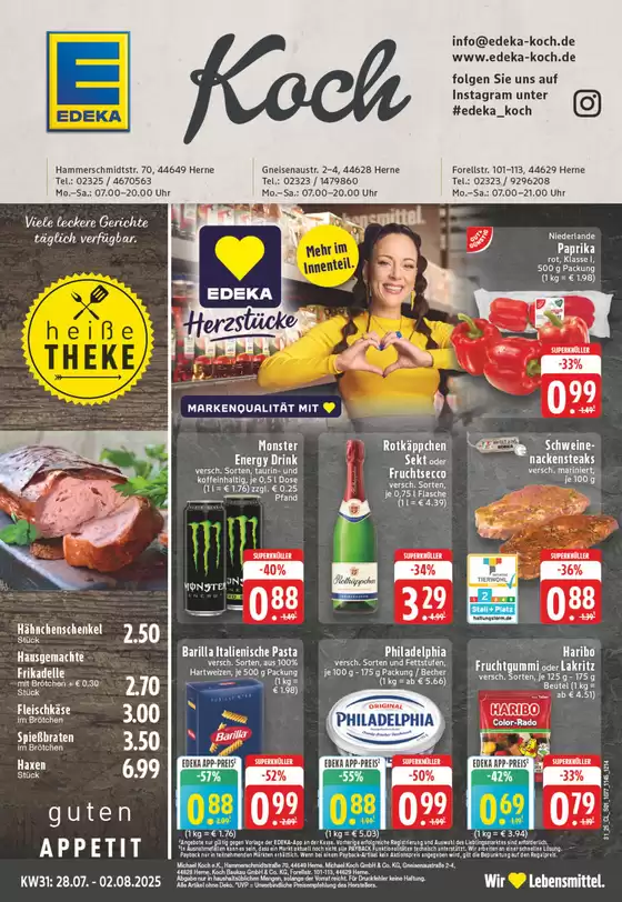 EDEKA Katalog in Haltern am See | Große Auswahl an Angeboten | 2025-07-27T00:00:00.000Z - 2025-08-02T00:00:00.000Z