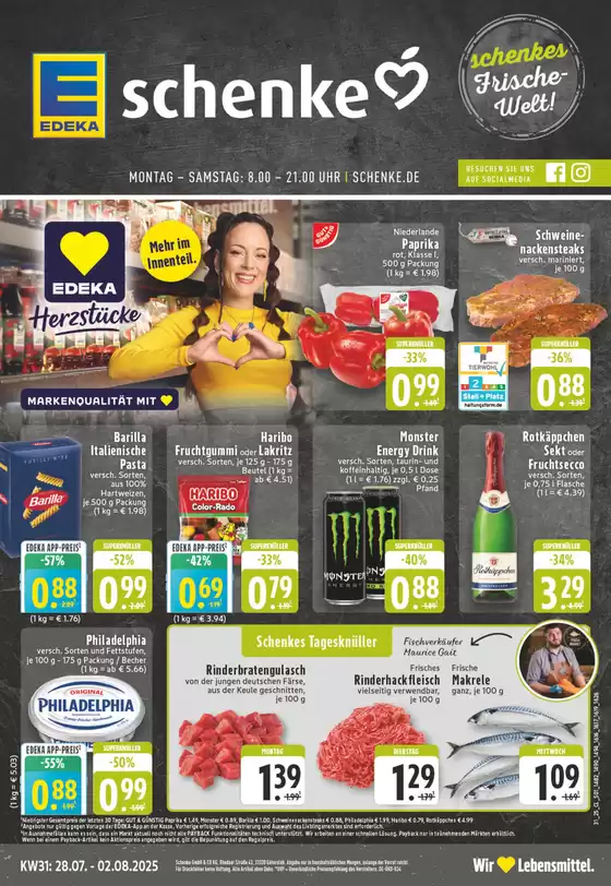 EDEKA Katalog in Bad Salzuflen | Unsere besten Angebote für Sie | 2025-07-27T00:00:00.000Z - 2025-08-02T00:00:00.000Z