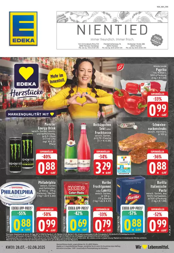 EDEKA Katalog in Bad Salzuflen | Tolles Angebot für alle Kunden | 2025-07-27T00:00:00.000Z - 2025-08-02T00:00:00.000Z