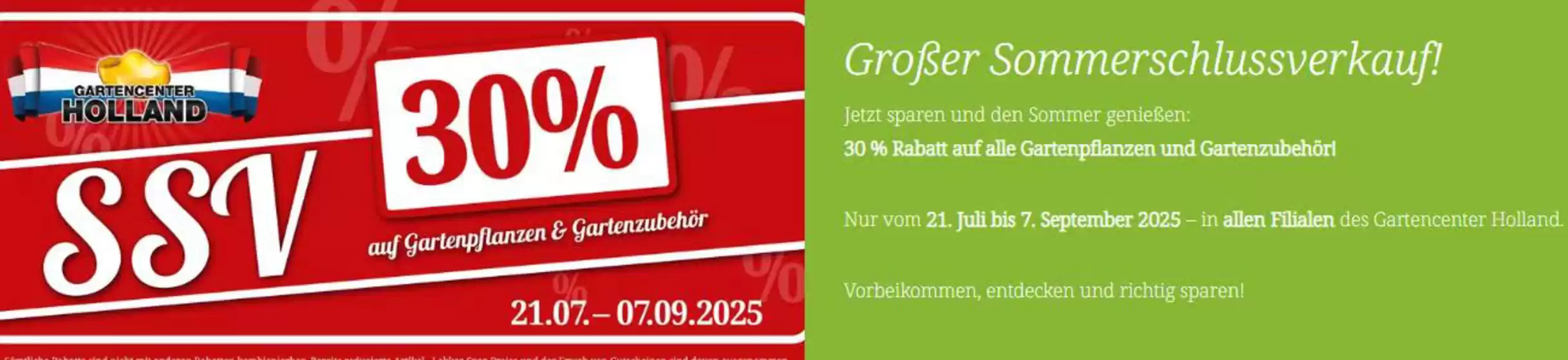 Gartencenter Holland Katalog in Chemnitz | The Big Sale. | 2025-07-28T00:00:00.000Z - 2025-09-07T00:00:00.000Z