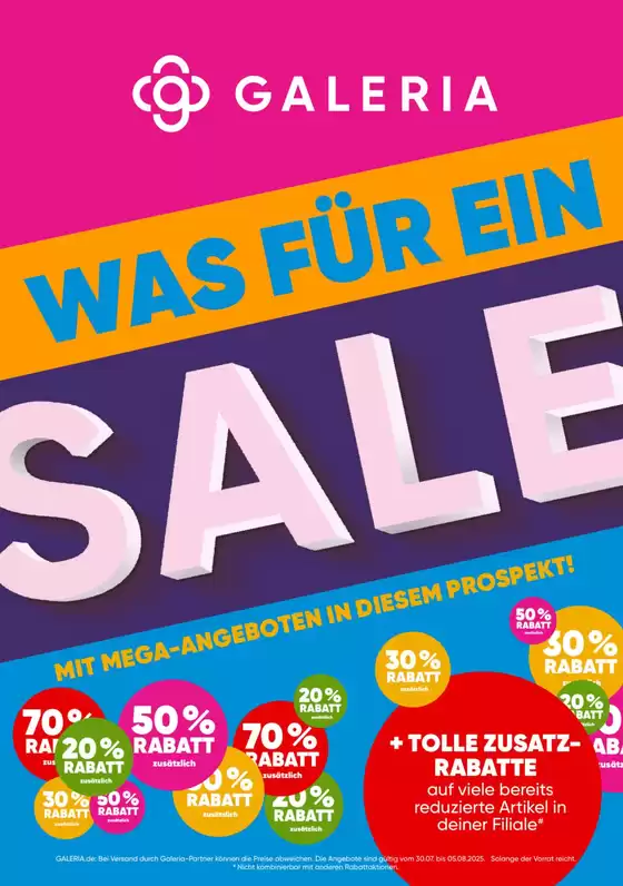 Galeria Karstadt Kaufhof Katalog in Dillingen-Saar | Galeria Karstadt Kaufhof Angebote | 2025-07-30T00:00:00.000Z - 2025-08-05T00:00:00.000Z