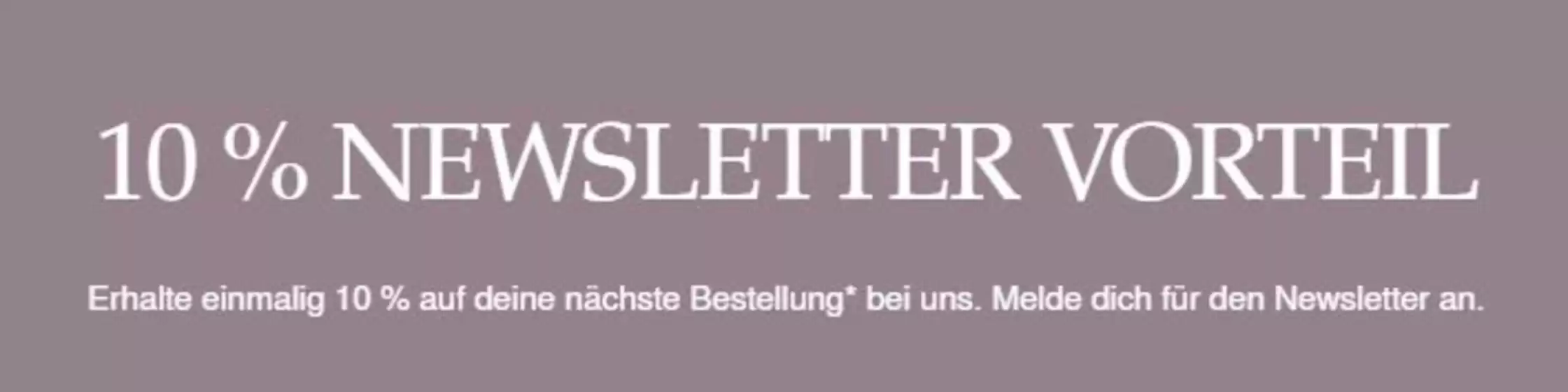 10% Newsletter Vorteli