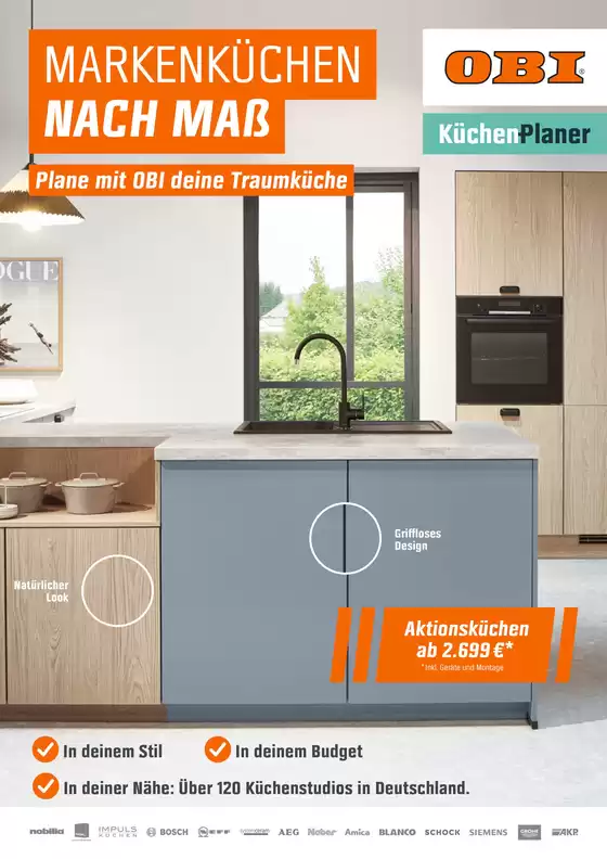 OBI Katalog in Speyer | MARKENKÜCHEN NACH MAß | 2025-07-30T00:00:00.000Z - 2025-12-31T00:00:00.000Z