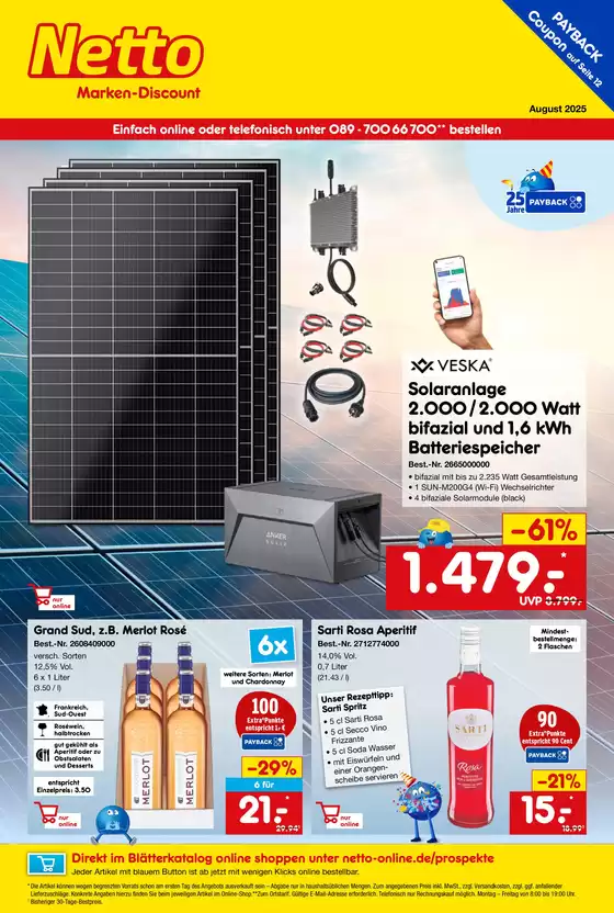 Online-Angebote August
