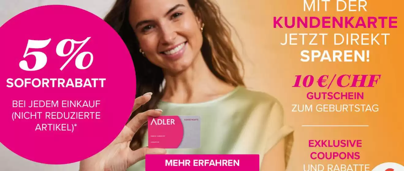 Adler Katalog in Dresden | 5% Sofortrabatt | 2025-07-31T00:00:00.000Z - 2025-08-27T00:00:00.000Z