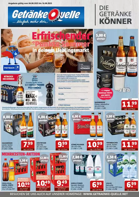 Getränke Quelle Angebote