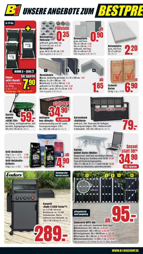 B1 Discount Baumarkt flugblatt