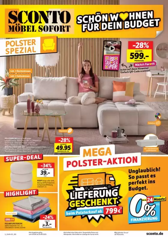 SCONTO Katalog in Frankfurt am Main | Sonderangebote für Sie | 2025-08-09T00:00:00.000Z - 2025-08-29T00:00:00.000Z